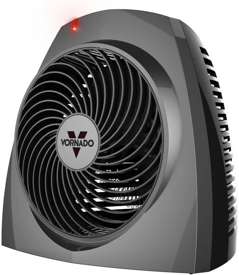 Vornado VH200 1500-Watt Electric Portable Space Heater, Whole Room Vortex Heat Circulation, Charcoal