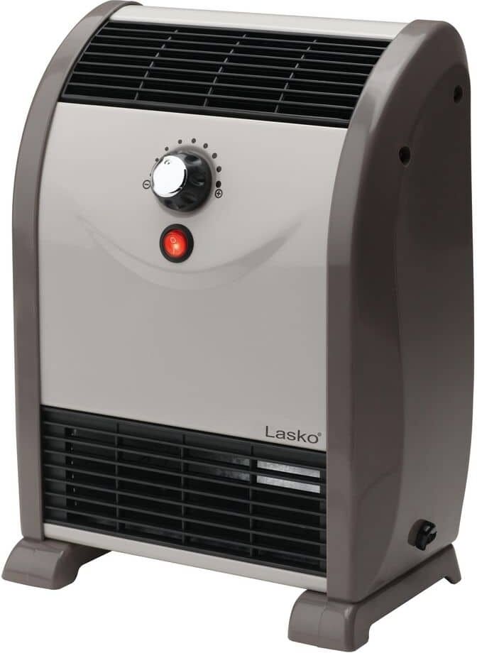 Lasko Automatic Air Flow 1500-Watt Electric Convection Portable Space Heater with Tip-Over Safety Switch