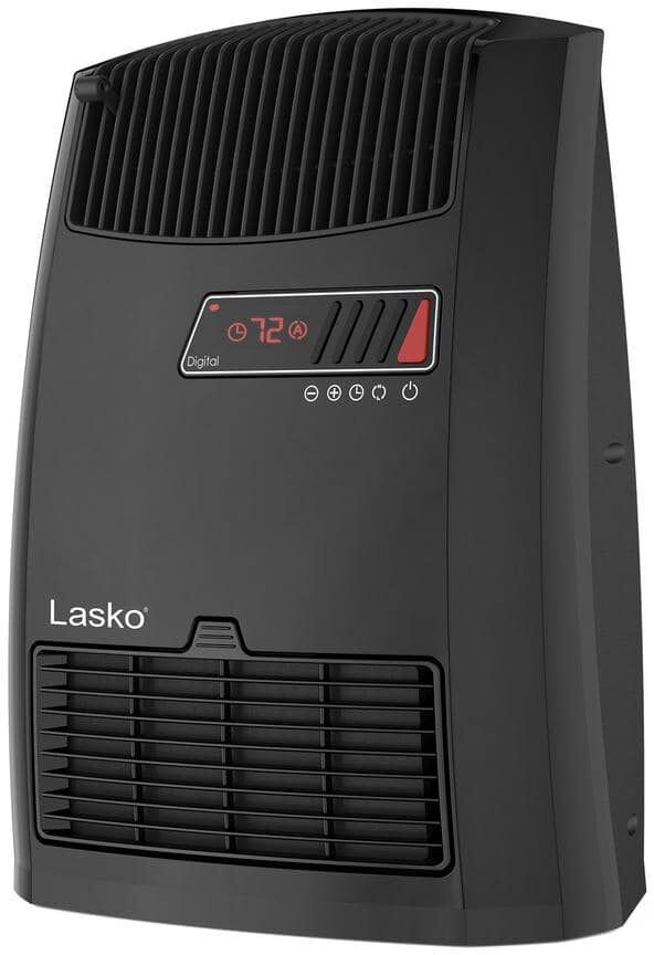 Lasko 13 in. 1500-Watt Electric Digital Ceramic Space Heater with Warm Air Motion Technology and 8-Hour Timer