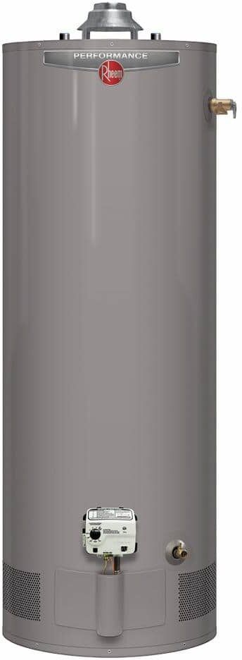 Rheem Performance 40 Gal. Short 6 Year 38,000 BTU Natural Gas Tank Water Heater