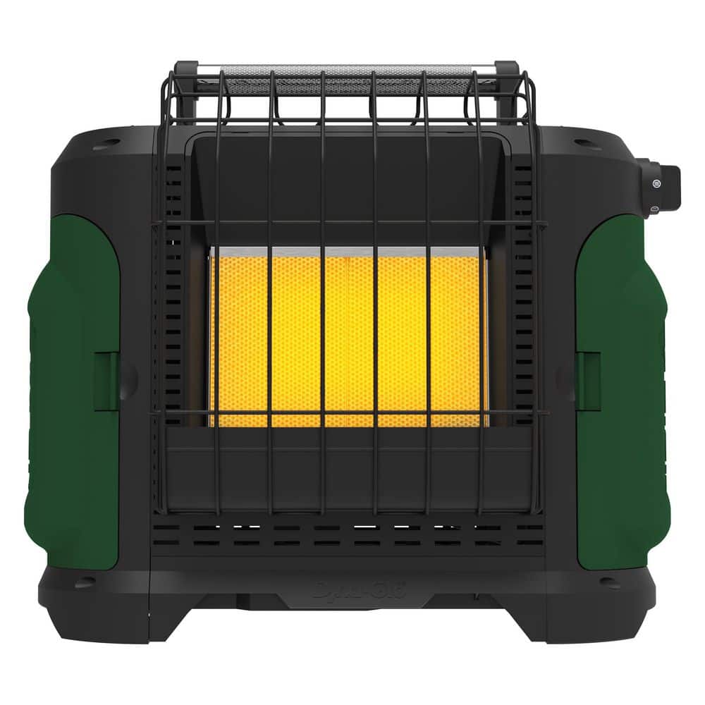 Dyna-Glo Grab N Go 18,000 BTU Portable Radiant Propane Gas Recreational Heater in Green