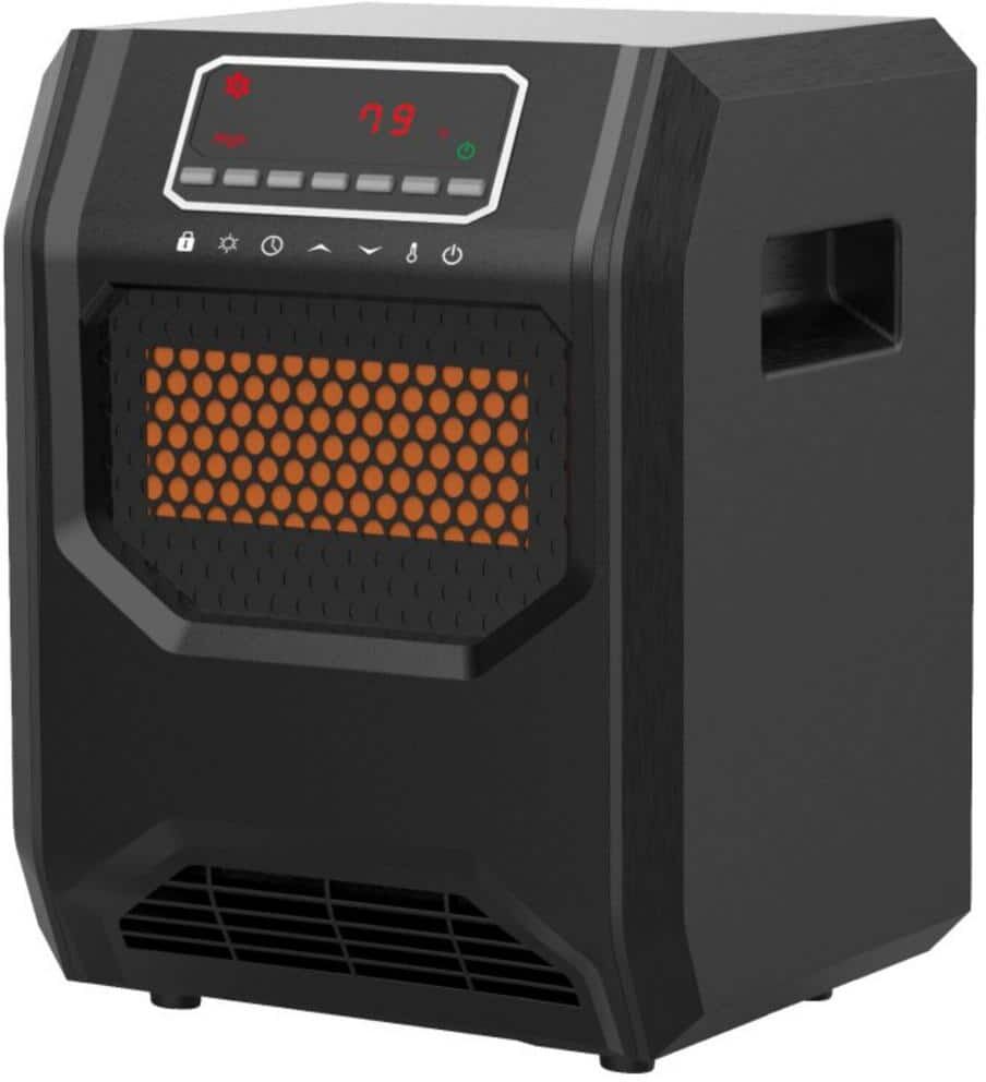 Lifesmart 1500-Watt 4 Element Electric Infrared Space Heater with Front Air Intake