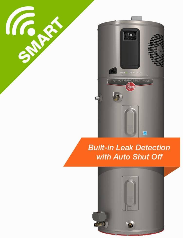 Rheem ProTerra 40 Gal. 10-Year Hybrid High Efficiency Smart Tank Electric Water Heater with Leak Detection & Auto Shutoff