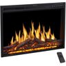 Edendirect 37 in. Ventless Electric Fireplace Insert with Remote Control, Timer, Colorful Flame Option, 750-Watt/1500-Watt