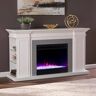 Southern Enterprises Temma 23 in. Color Changing Electric Fireplace in White