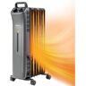 Costway 1500-Watt Electric Heater Oil Filled Space Heater with Adjustable Thermostat