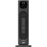 Evo 1500-Watt Digital Tower Ceramic Electric Fan Heater with Tip Over Switch and Remote Control in Black