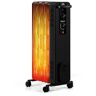 Costway 1500-Watt Electric Oil-Filled Radiant Space Heater with Adjustable Thermostat