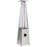 Legacy Heating 40,000 BTU Quartz Glass Tube Patio Flame Heater, Stainless Steel