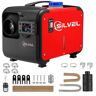 SILVEL Diesel Heater 27297 BTU Diesel Air Heater Kerosene Parking Heating with Muffler and LED Switch for Car