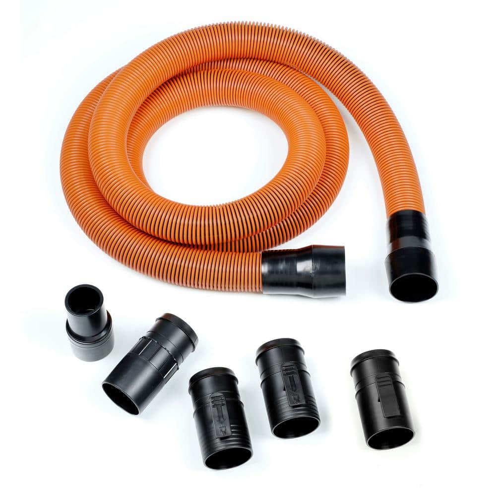 RIDGID 1-7/8 in. x 10 ft. Pro-Grade Locking Vacuum Hose Kit for  Wet/Dry Shop Vacuums