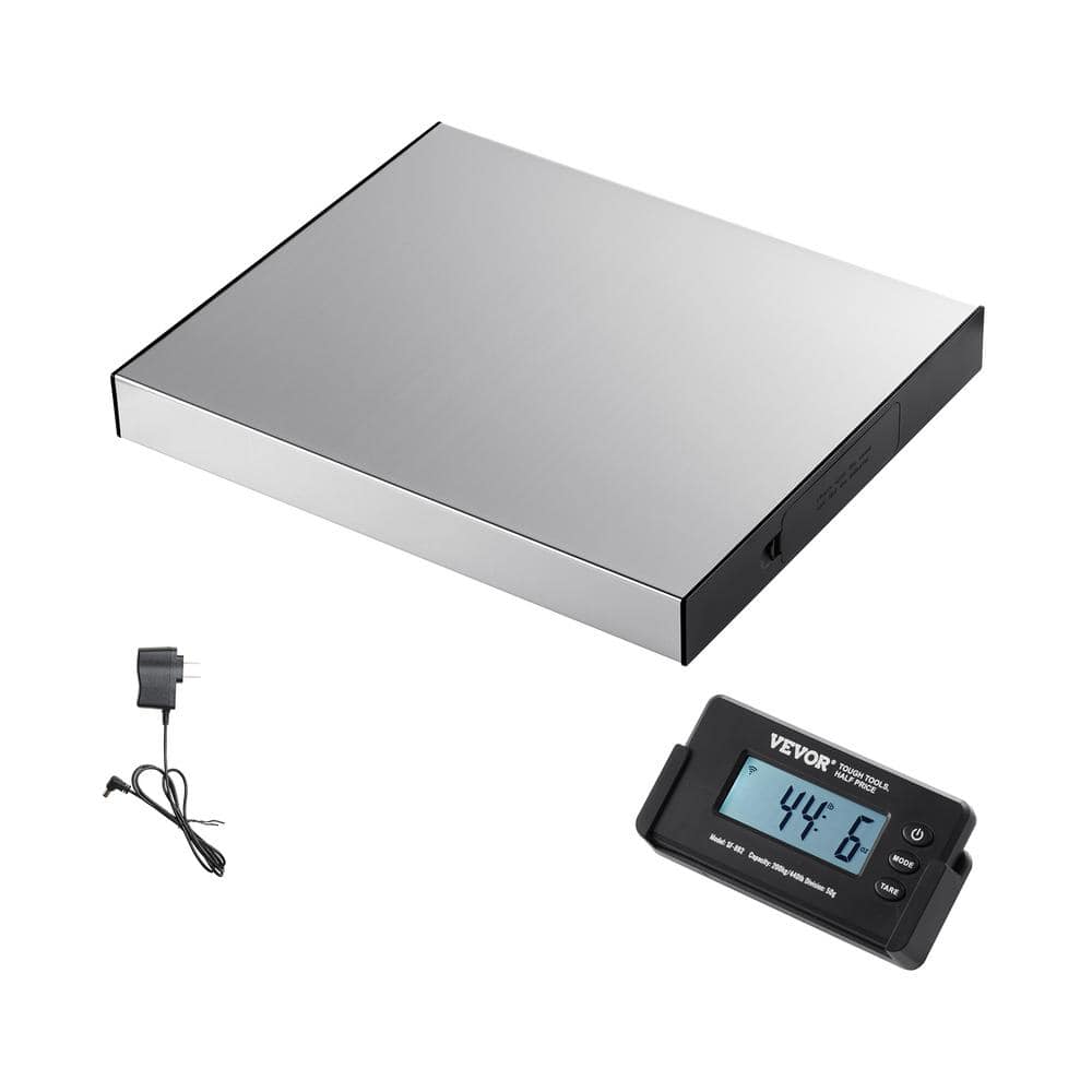 VEVOR Digital Shipping Scale 440 lbs. LCD Screen Package Food Scale with Timer and 49 ft. Wireless Control for Luggage, Home