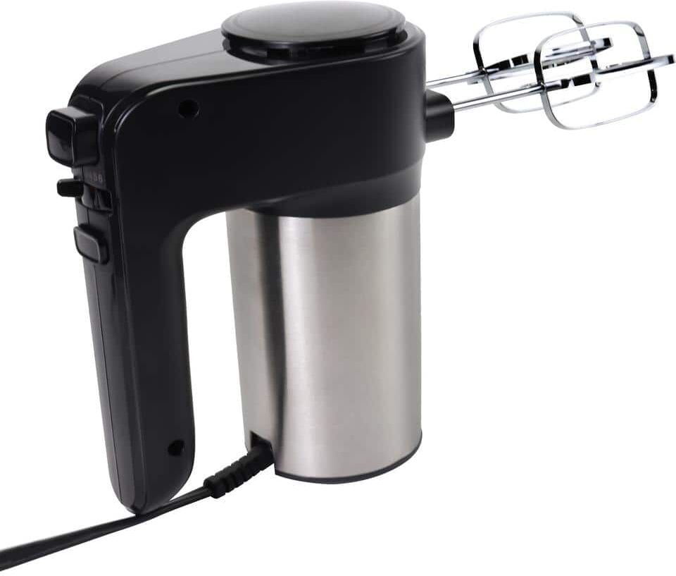 Total Chef 6-Speed Electric Hand Mixer, 250W Motor with Turbo Boost and Interchangeable Accessories