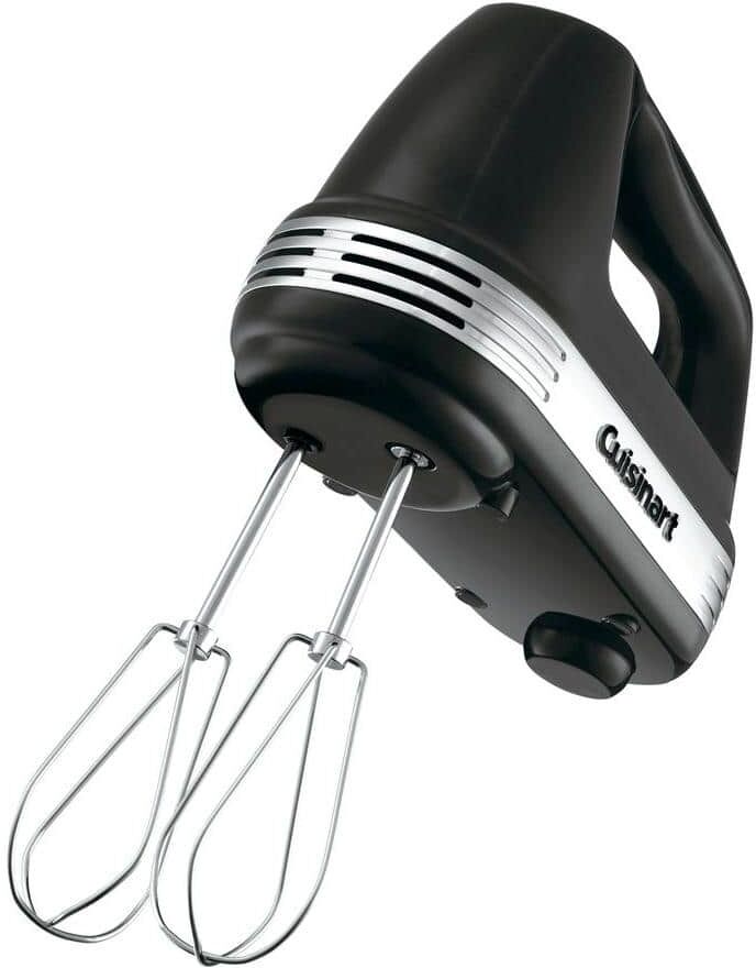 Cuisinart Power Advantage 5-Speed Black Hand Mixer with Recipe Book