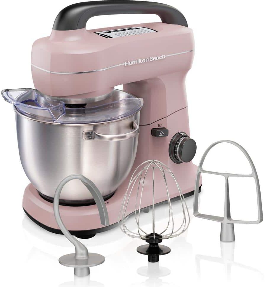 Hamilton Beach 4 Qt. 7-Speed Stainless Steel Stand Mixer with Bowl