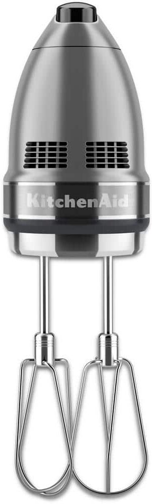 KitchenAid 7-Speed Contour Silver Hand Mixer with Beater and Whisk Attachments