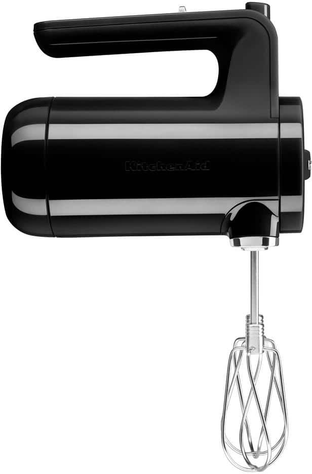 KitchenAid Cordless 7-Speed Onyx Black Hand Mixer