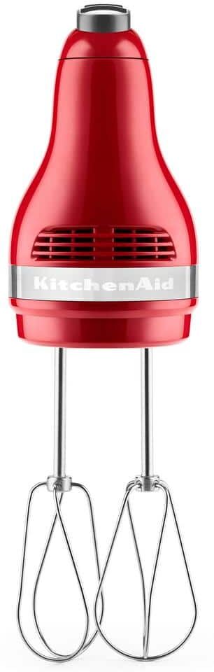 KitchenAid Ultra Power 5-Speed Empire Red Hand Mixer with 2 Stainless Steel Beaters