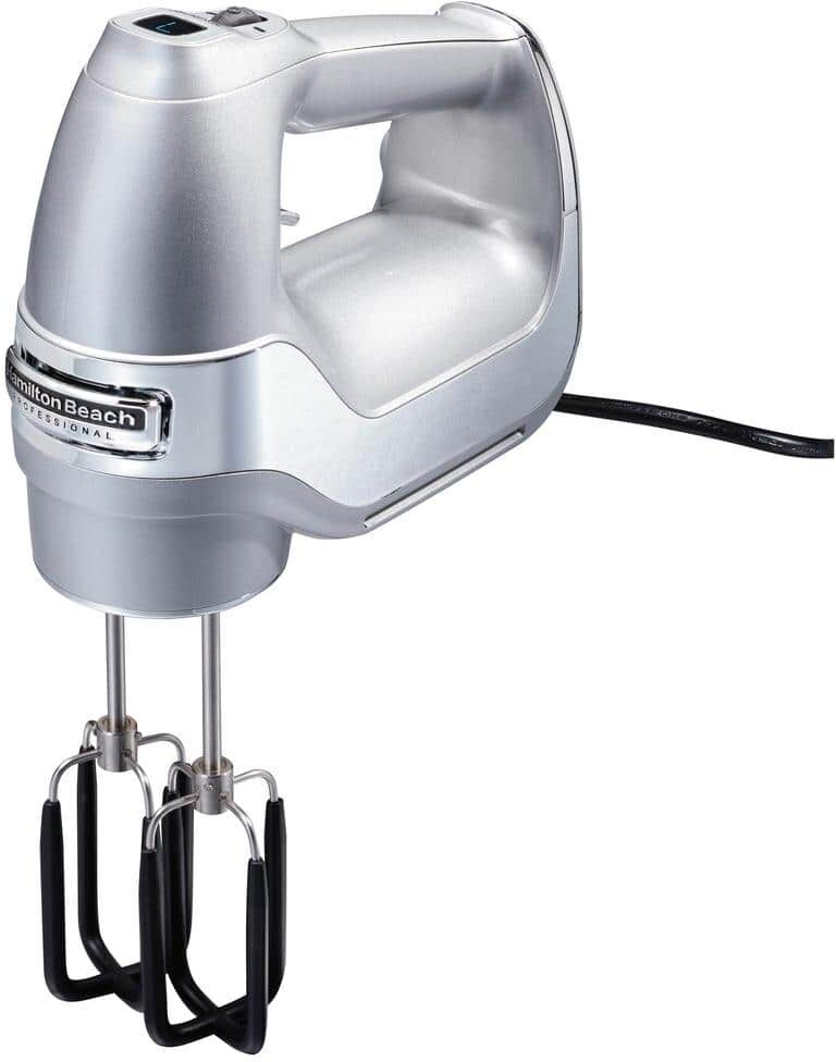 Best Dough Mixers: Top 10 Stand Mixers Reviewed 38 Hamilton Beach Professional 7-Speed Silver Hand Mixer with SoftScrape Beaters, Whisk, Dough Hooks and Snap-On Storage Case