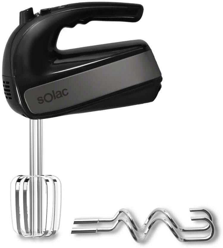 Best Dough Mixers: Top 10 Stand Mixers Reviewed 45 SOLAC 5-Speed Black Turbo Hand Mixer with Beaters and Dough Hooks