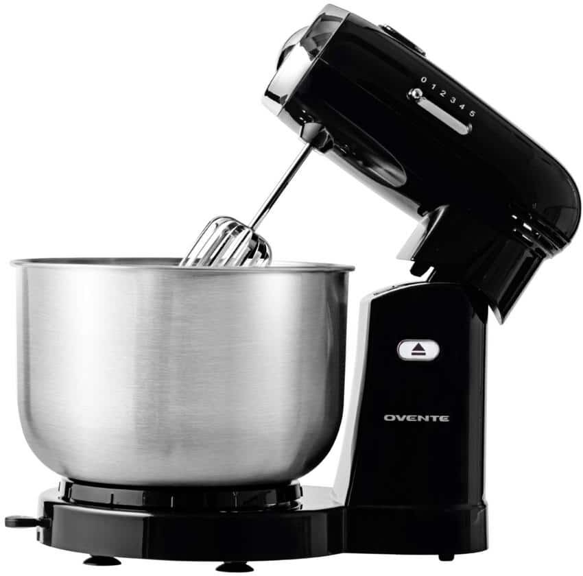 Best Dough Mixers: Top 10 Stand Mixers Reviewed 39 OVENTE Electric Stand Mixer 3.5 qt., 5 Speed Control, 250-Watt with 2 Blender Attachment Egg Beater Whisk and Dough Hook Black