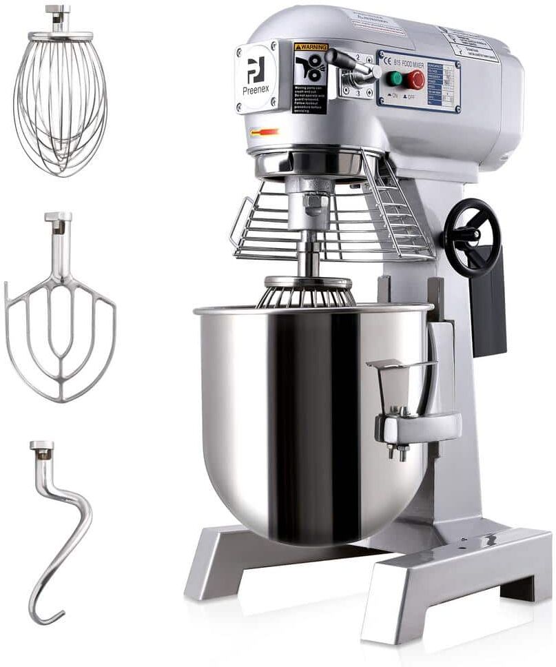 Best Dough Mixers: Top 10 Stand Mixers Reviewed 46 Wilprep 15 Qt. 3-Speed Stainless Steel Stand Mixer with Dough Hook