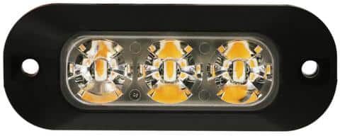 ECCO 1.4 in. x 3.7 in. Amber Strobe Light 3 LEDS