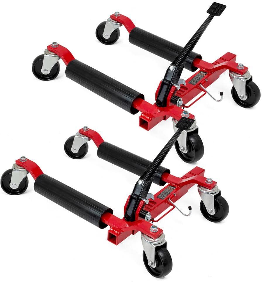 XtremepowerUS 1250 lbs. Car Vehicle Positioning Moving Wheel Dolly Lift