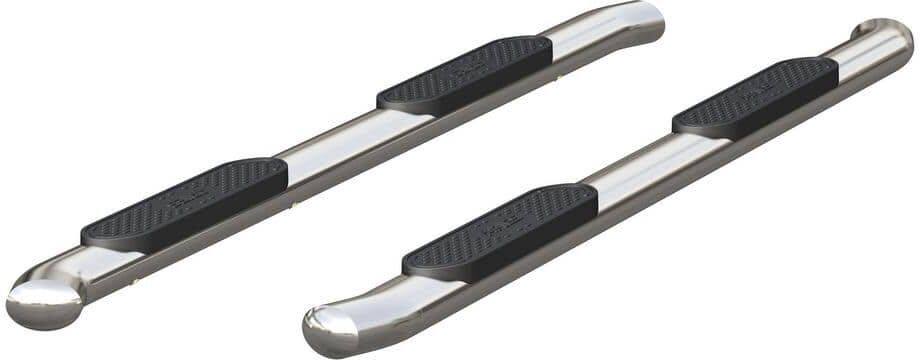 Aries 4-Inch Oval Polished Stainless Steel Nerf Bars, Select Nissan Titan, XD