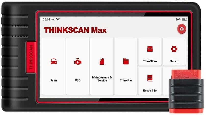 Thinkcar 6 in. OBD2 Scanner Car Code Reader Tablet Vehicle Diagnostic Tool THINKSCAN MAX