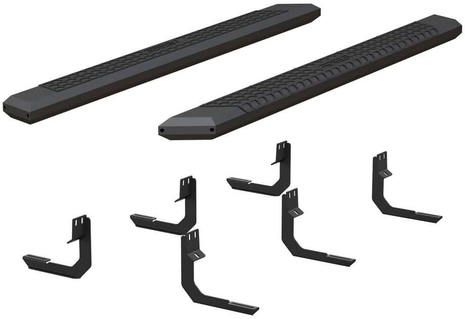 Aries AdvantEDGE Black Aluminum 75-Inch Truck Running Boards, Select Nissan Titan