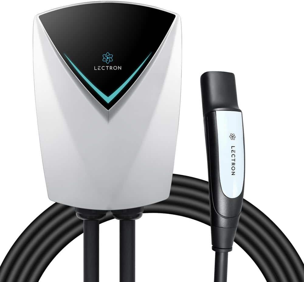 LECTRON Tesla V-BOX Pro 48 Amp EV Charging Station - Powerful Level 2 EV Charger (240-Volt) with NEMA 14-50 Plug/Hardwired