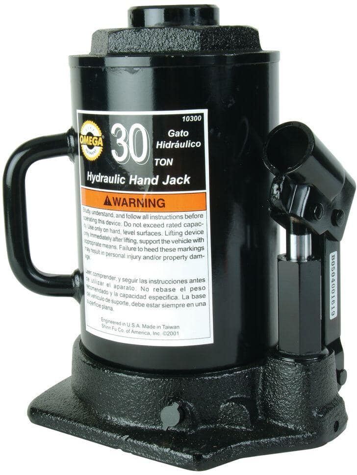 Omega 30-Ton Hydraulic Side Pump Bottle Jack