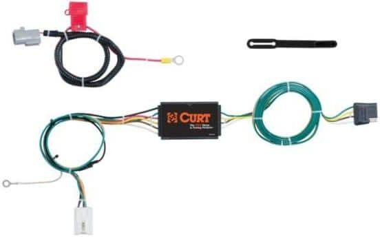 CURT Custom Vehicle-Trailer Wiring Harness, 4-Flat, Select Mitsubishi Outlander, OEM Tow Package Required, Quick T-Connector