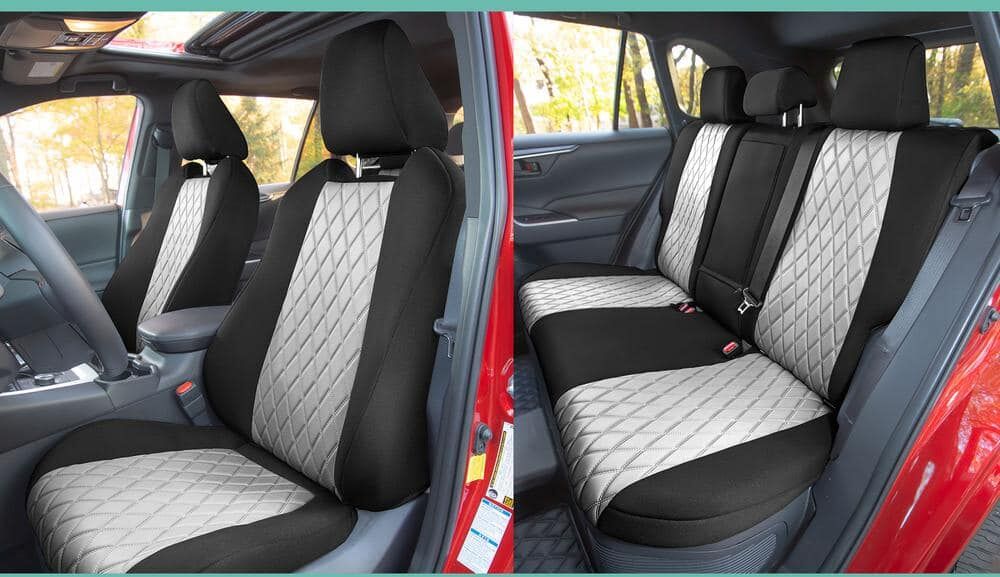 FH Group Neosupreme Custom Fit Seat Covers for 2021-2024 Toyota Rav4 Hybrid to Hybrid Prime