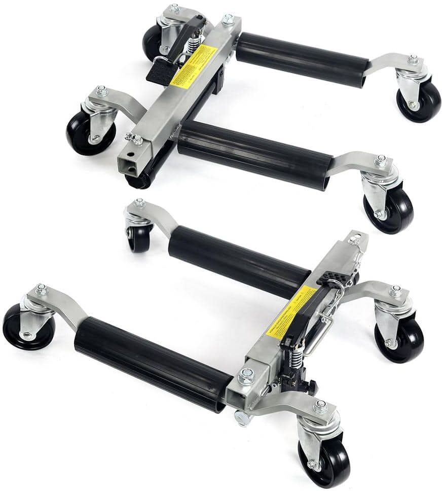 STARK USA 21 in. W 1500 lbs. Car Dolly Hydraulic Lift Jack Air Roller Vehicle Positioning Tow