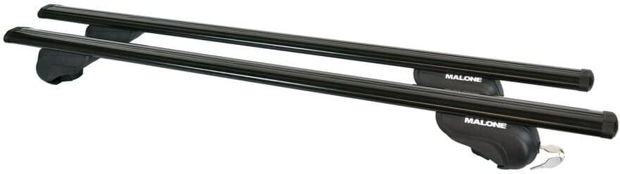 MALONE AirFlow2 65 in. 1 65 lbs. Capacity Aluminum Aero Cross Rail System Roof Rack BLACK