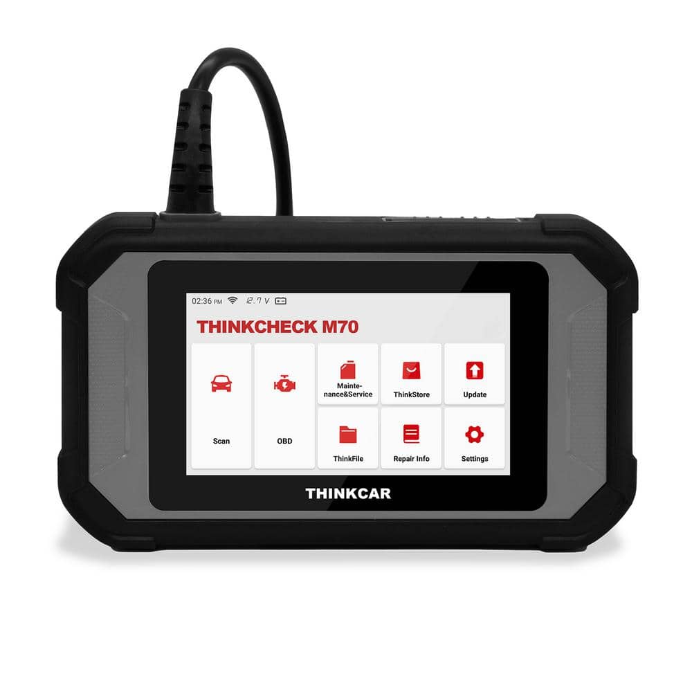 Thinkcar 5 in. OBD2 Scanner Car Code Reader Vehicle Diagnostic Tool Thinkcheck M70