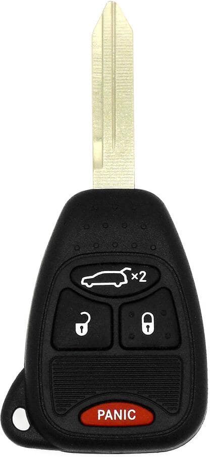 Car Keys Express Chrysler, Dodge, and Jeep Simple Key - 4 Button Remote and Key Combo with Trunk