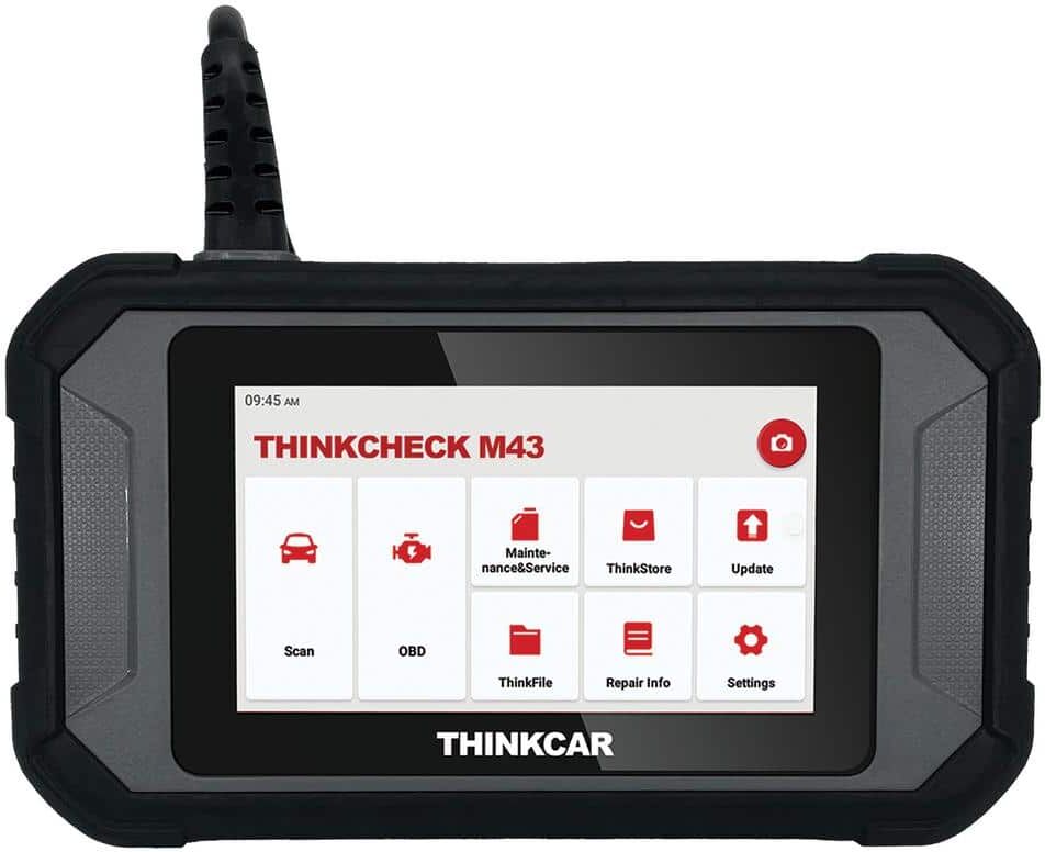 Thinkcar 5 in. OBD2 Scanner Car Code Reader Vehicle Diagnostic Tool THINKCHECK M43