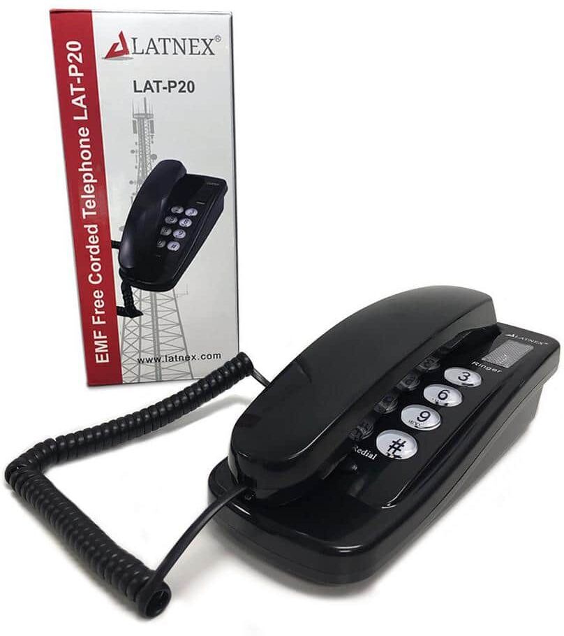 LATNEX Low-EMF Corded Landline Telephone LAT-P20