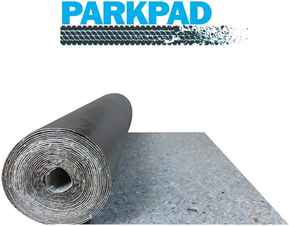 MP Global Products 3 ft. W x 16.66 ft. L Park Pad Recycled Carpet Fiber Absorbent Pad for Garage Floors