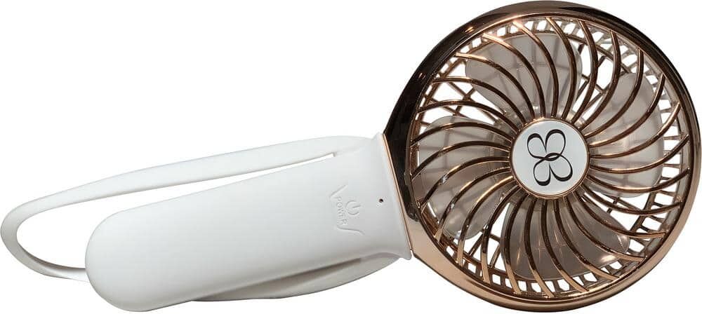 KidCo 3 Speed Rechargeable Buggy Turbo Fan - White/Rose Gold