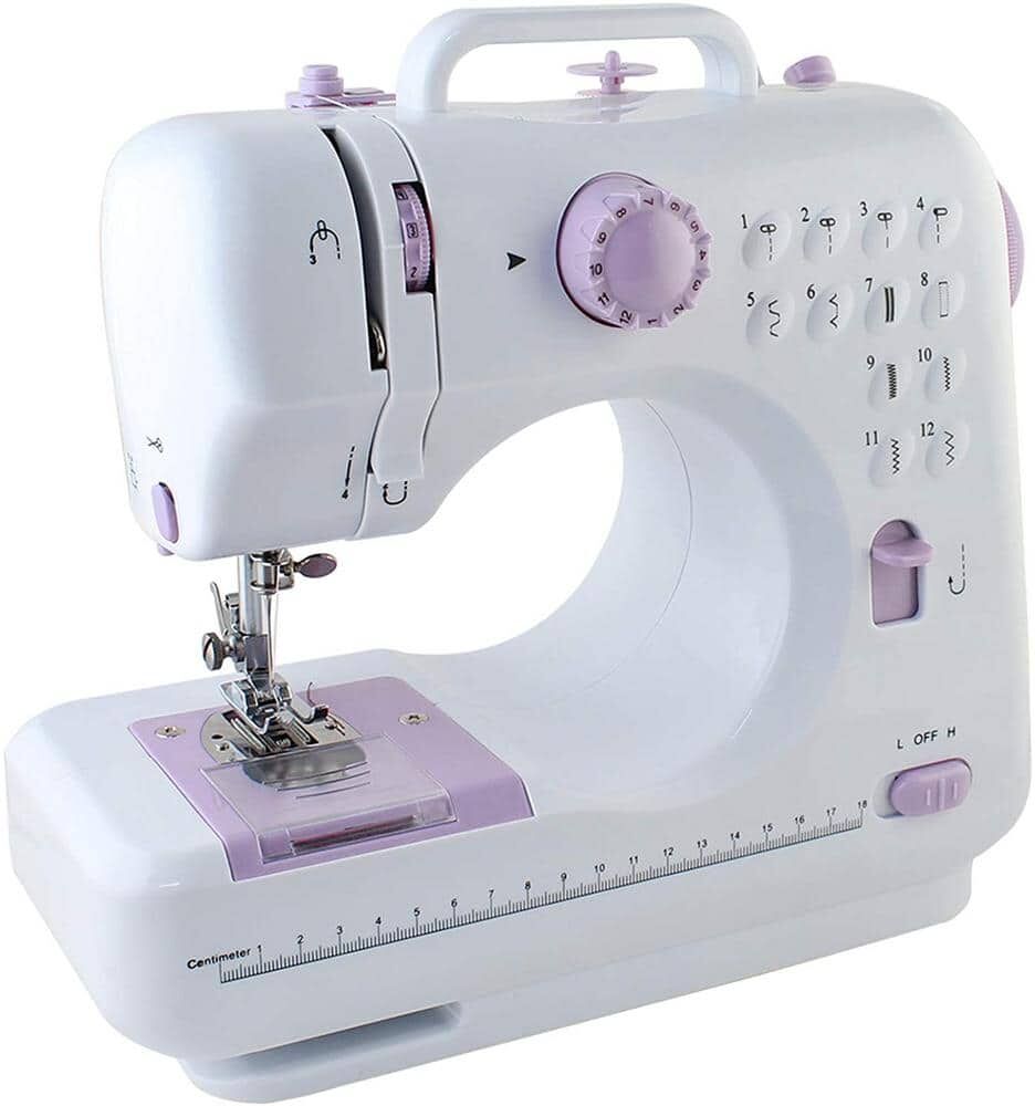 Advanced Crafting Sewing Machine, 12 Built-In Stitches Lavender Purple