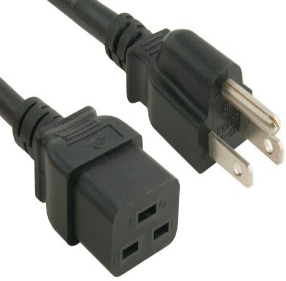 SANOXY 8 ft. 14 AWG 15 Amp 125-Volt Power Cord (NEMA 5-15P to IEC320 C19)