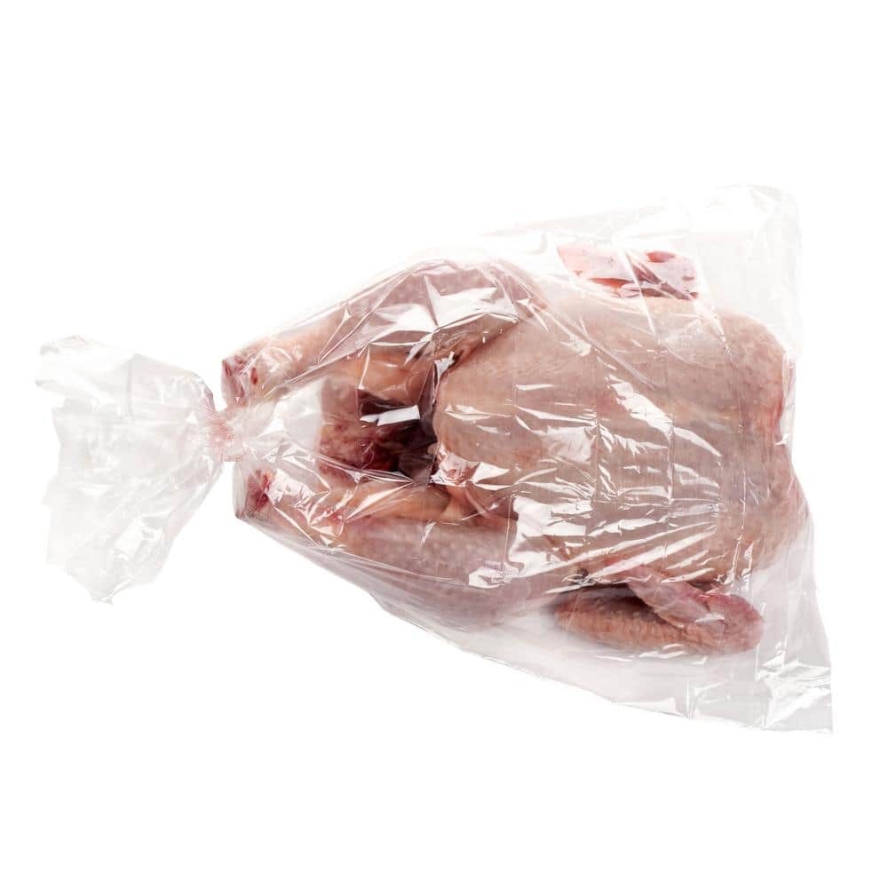 Aluf Plastics 1.1 MIL Clear Poly Food Bags - 8" x 4" x 18" - Pack of 1000 - For Fruits, Vegetables, Meat, & Frozen Food
