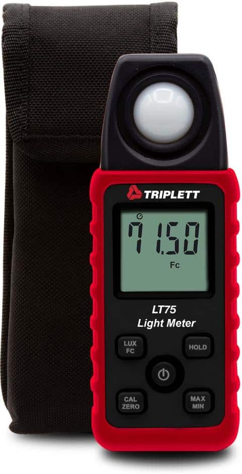 TRIPLETT Digital Light Meter Lux/Fc with Cert. of Traceability to NIST