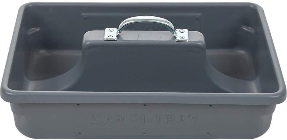 AMERICAN BUILT PRO Professional Grade 18 in. Gray Polyethylene Tote Tray