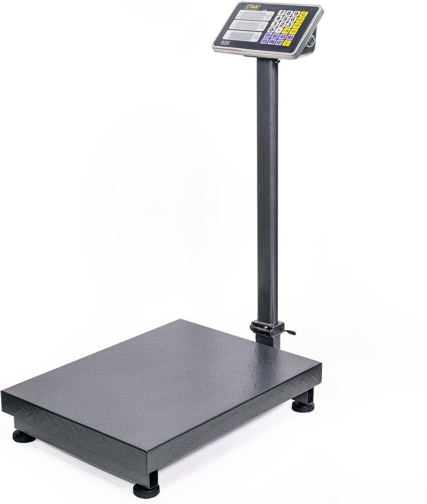 XtremepowerUS 600 lbs. Heavy Duty Foldable Weight Computing Digital Floor Postal Warehouse Scale with Large Platform