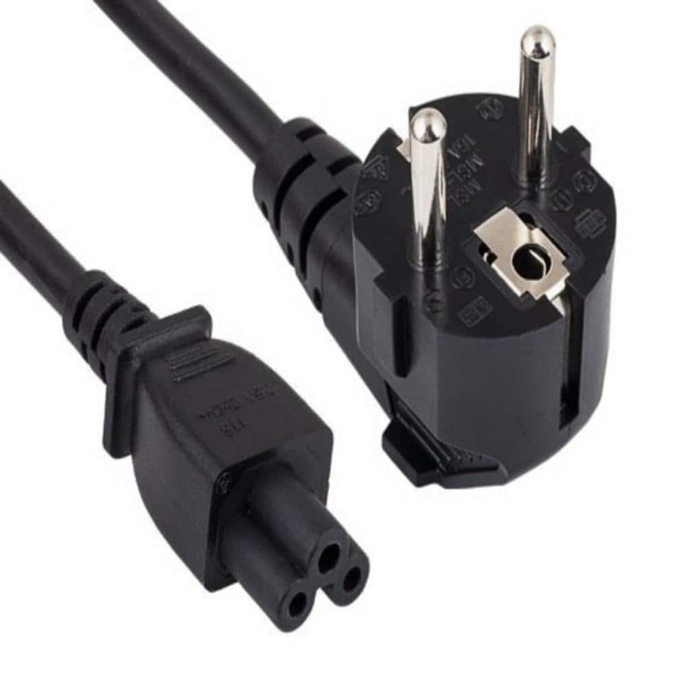 SANOXY 6 ft. European 3-Prong Angled Notebook Power Cord (Angled CEE 7/7 to IEC320 C5) (4-Pack)